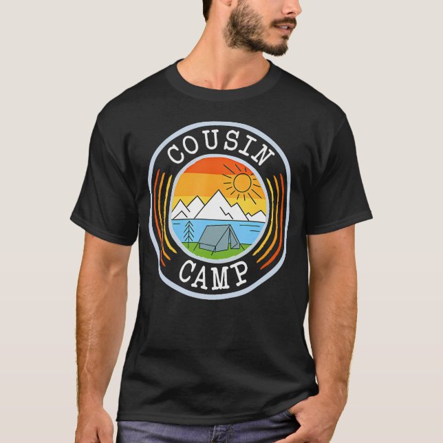 Cousin Camp Camper Camping Crew Campfire Summer Va T-Shirt (Vorderseite)