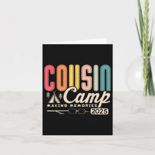 Cousin Camp Crew 2025 Erinnerungen Familienurlaub Karte