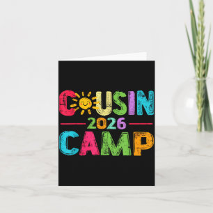 Cousin Camp Crew 2026 Sommerferien Strand Familie Karte
