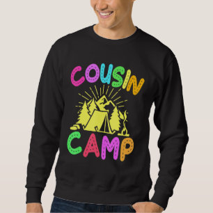 Cousin Camp Family Camping Sommerferien Crew Sweatshirt