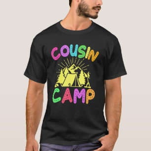 Cousin Camp Family Camping Sommerferien Crew T-Shirt