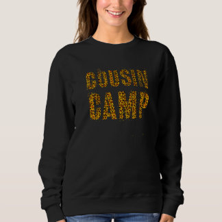 Cousin Camp Leopard Print Nana Dada Ausbildung 2 Sweatshirt