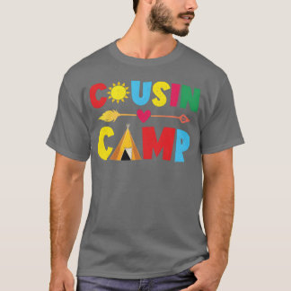 Cousin Camp Lustiger Cousin Sommer Camping Mädchen T-Shirt