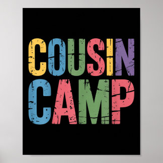 Cousin Camp Pajamas Kindermädchen Kleinkind Matchi Poster