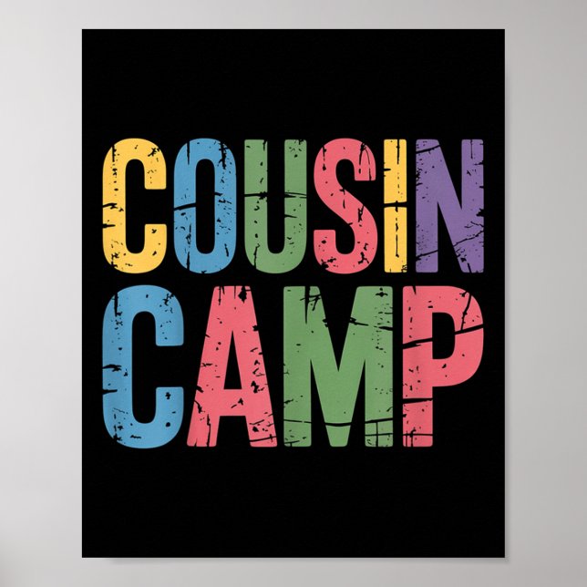 Cousin Camp Pajamas Kindermädchen Kleinkind Matchi Poster (Vorne)