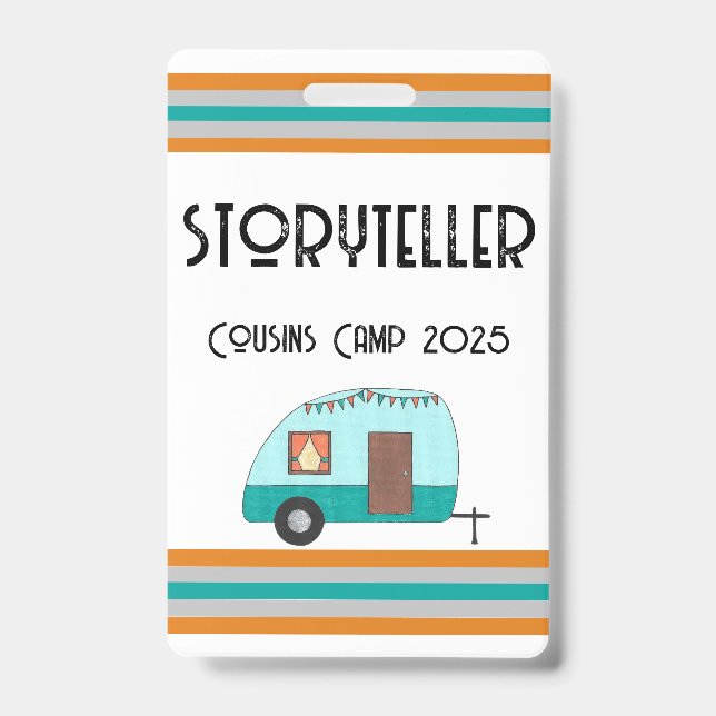 Cousin Camp Retro Camper Ausweis (Vorderseite)