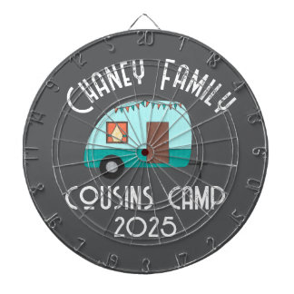 Cousin Camp Retro Camper Dartscheibe