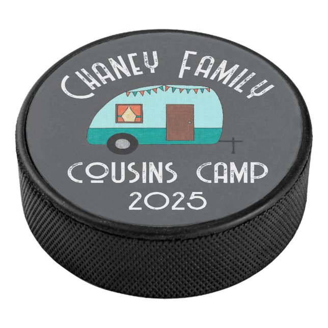 Cousin Camp Retro Camper Eishockey Puck (3/4)