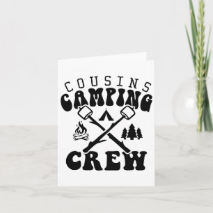 Cousin Camping Crew 2025 Shirt Familienferien Cam Karte