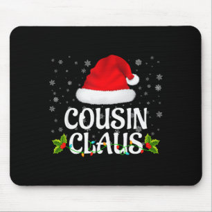 Cousin Claus Weihnachtslichter Santa Pyjama Famili Mousepad
