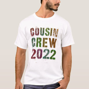 COUSIN CREW 2022 Leopard Print Funny Nana Dada Ree T-Shirt