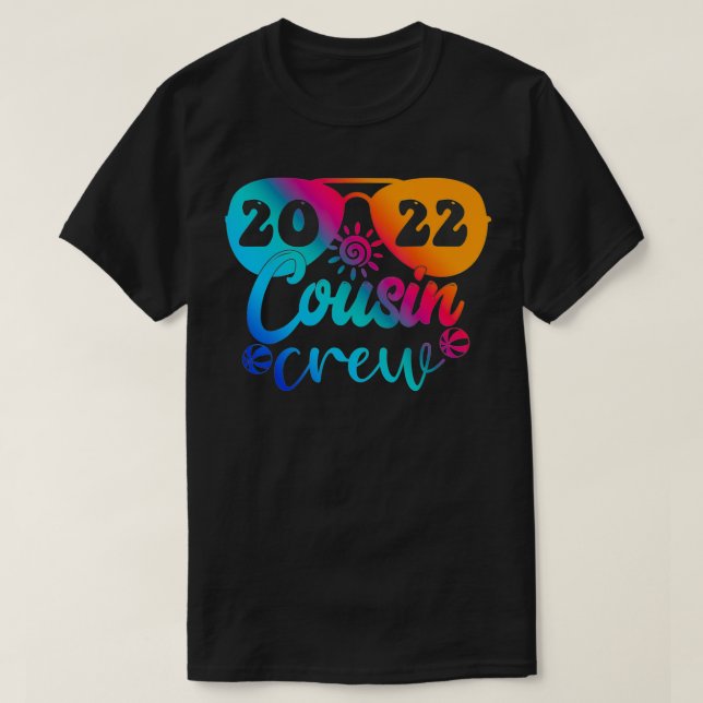 Cousin Crew 2022 Sommerferien Beach Matching Fa T-Shirt (Design vorne)