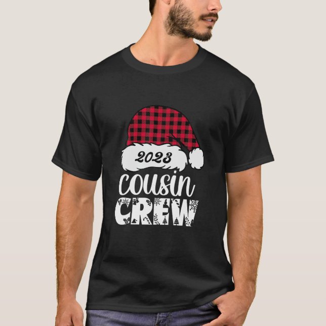 Cousin Crew 2023 Weihnachtsliegestühle Buffalo T-Shirt (Vorderseite)