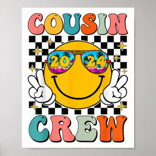 Cousin Crew 2024 Familienurlaub Sommerferien Stran Poster