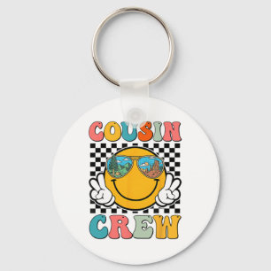Cousin Crew 2024 Groovy Familienurlaub Sommer Cam Schlüsselanhänger