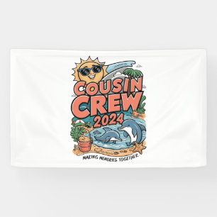 Cousin-Crew 2024 Sommerferien Strand Familienreise Banner