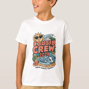Cousin-Crew 2024 Sommerferien Strand Familienreise T-Shirt