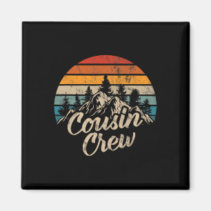 Cousin Crew 2025 Camping Outdoor Sonnenuntergang S Magnet