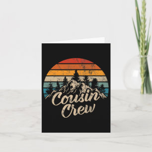 Cousin Crew 2025 Camping Outdoor Sunset Summer Cam Karte
