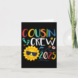 Cousin Crew 2025 Shirt Familienurlaub Strand Karte