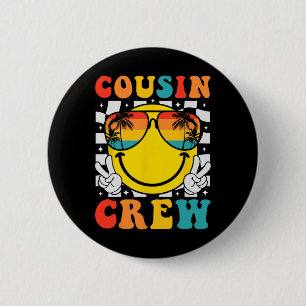 Cousin Crew 2025 Sommerferien Beach Familienausflu Button