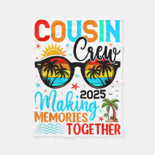 Cousin Crew 2025 Sommerferien Beach Familienausflu Fleecedecke