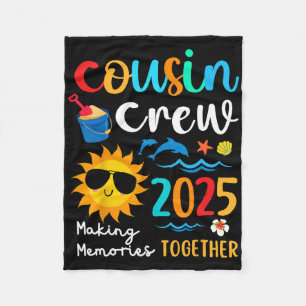 Cousin Crew 2025 Sommerferien Beach Familienausflu Fleecedecke
