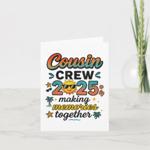 Cousin Crew 2025 Sommerferien Beach Familienausflu Karte