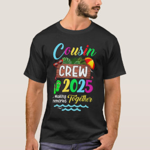 Cousin Crew 2025 Sommerferien Beach Familienausflu T-Shirt
