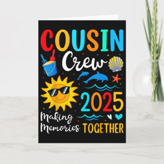 Cousin Crew 2025 Sommerferien Strand Familienreise Karte