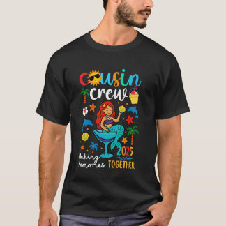 Cousin-Crew 2025 Sommerferien Strand Familienreise T-Shirt