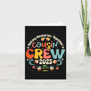 Cousin Crew 2025 Sommerferien Strand Familienurlau Karte