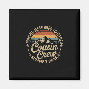Cousin Crew 2025 Sommerferien Strand Familienurlau Magnet