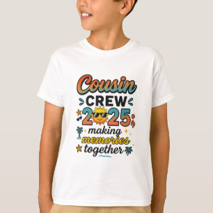 Cousin Crew 2025 Sommerferien Strand Familienurlau T-Shirt