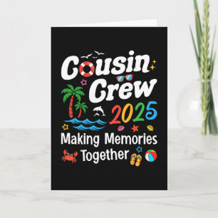 Cousin Crew 2025 Sommerferien Strandfamilienreise Karte