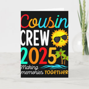 Cousin Crew 2025 Sommerurlaub Strand Familienreise Karte
