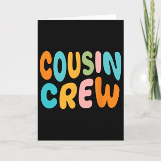 Cousin Crew 2025 Urlaub Familie Kind Junge Mädchen Karte