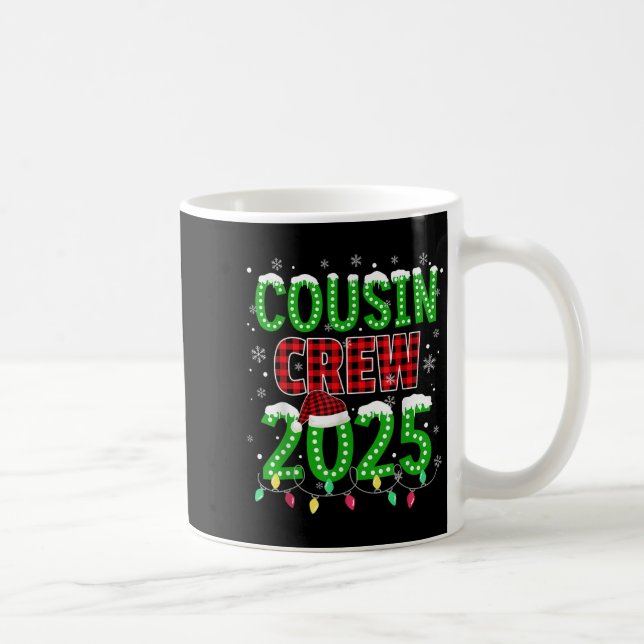 Cousin Crew 2025 Weihnachten Weihnachten Weihnacht Kaffeetasse (Rechts)