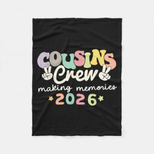 Cousin Crew 2026 Erinnerungen machen Sommer Famili Fleecedecke