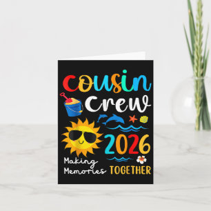 Cousin Crew 2026 Erinnerungen machen Sommer-Famili Karte