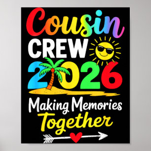 Cousin-Crew 2026 Erinnerungen sammeln familienmatc Poster