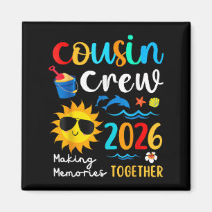 Cousin Crew 2026 Erinnerungen Sommerferien Magnet