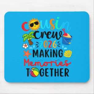 Cousin Crew 2026 Sommerferien Strand Familie Kinde Mousepad