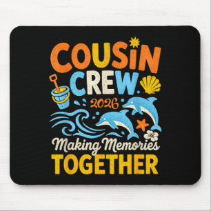 Cousin-Crew 2026 Sommerferien Strand Familie Mousepad