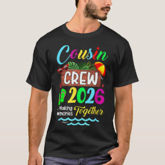 Cousin Crew 2026 Sommerferien Strand Familie T-Shirt