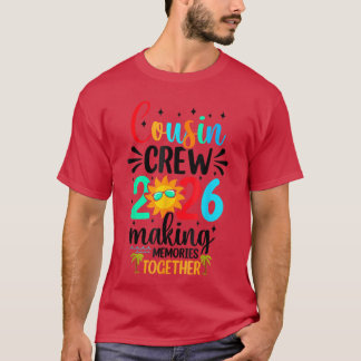 Cousin Crew 2026 Sommerferien Strand Familienreise T-Shirt