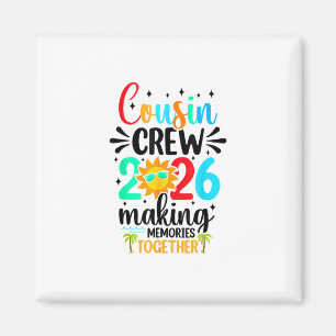 Cousin Crew 2026 Sommerferien Strand Familienurlau Magnet