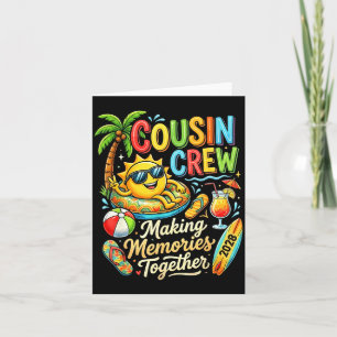 Cousin-Crew 2028 Urlaub Sommer Erinnerungen passen Karte