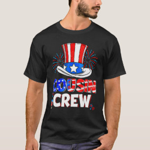 Cousin Crew 4. Juli Fireworks Hat US-Amerikaner T-Shirt