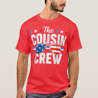 Cousin Crew 4. Juli Patriotic American Family  T-Shirt
